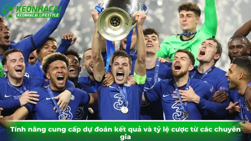 Tính năng cung cấp dự đoán kết quả và tỷ lệ cược từ các chuyên gia