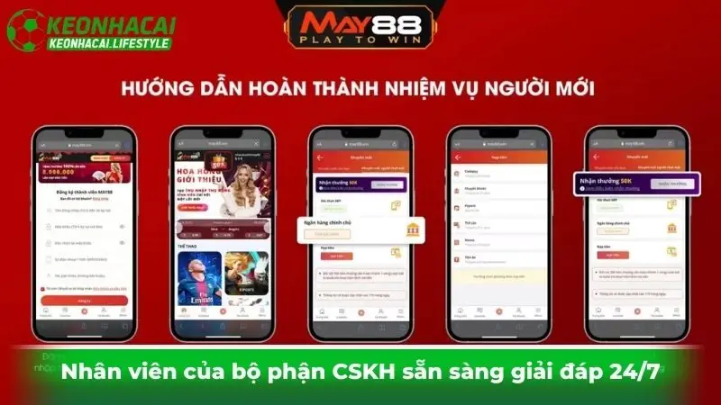 Nhân viên của bộ phận CSKH sẵn sàng giải đáp 24/7